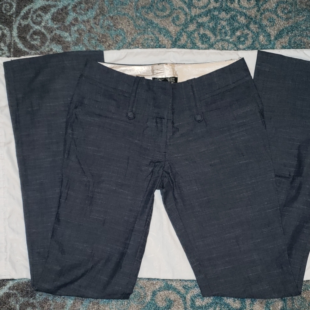 Stooshy gray blue jean pants